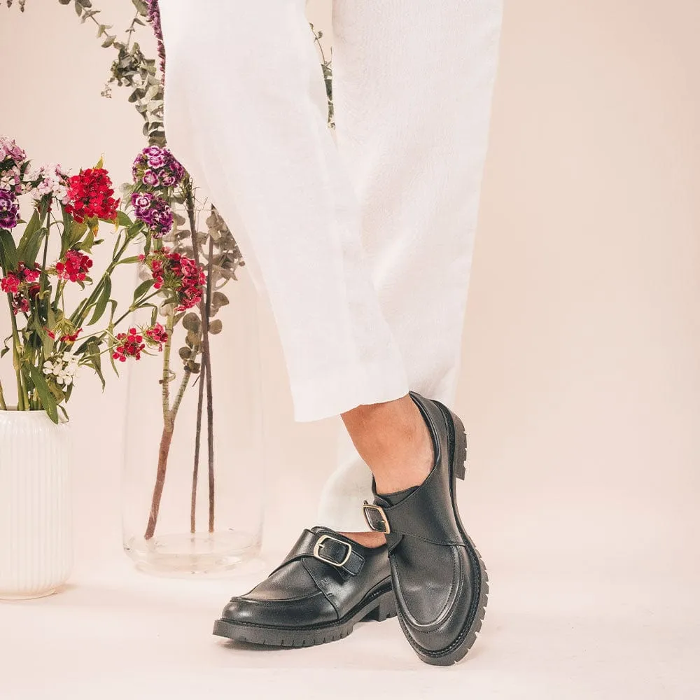 Chaussures Roda en Cuir Végan Apple | Noir