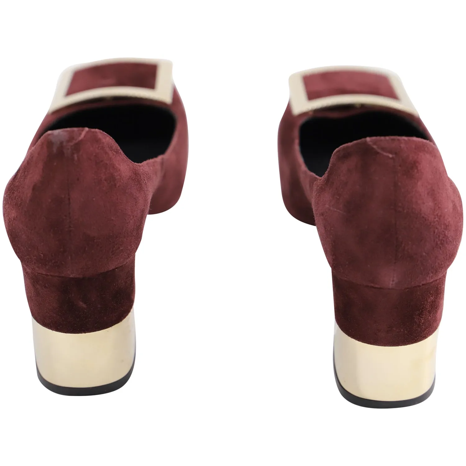 Escarpins Roger Vivier Belle De Nuit en daim bordeaux