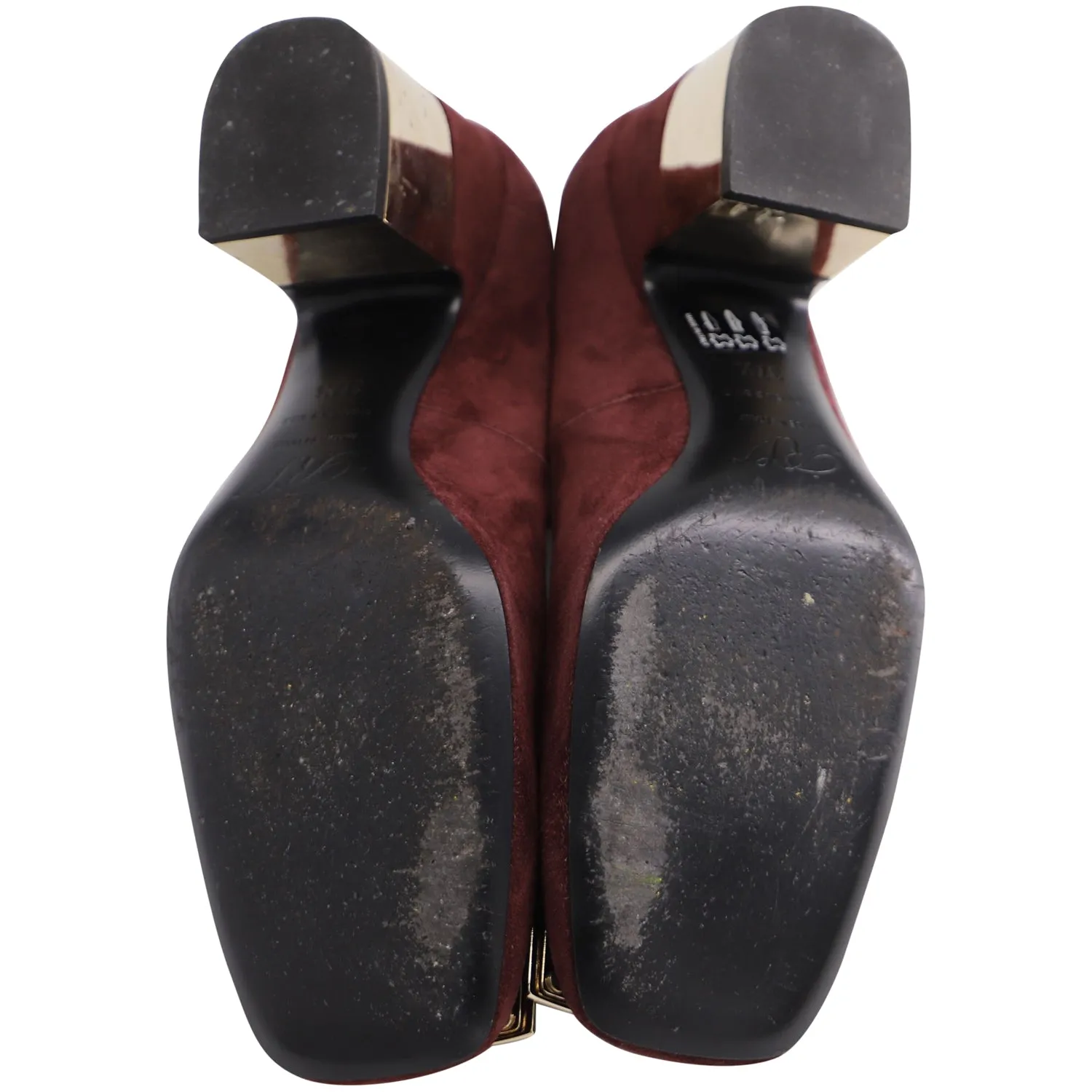 Escarpins Roger Vivier Belle De Nuit en daim bordeaux