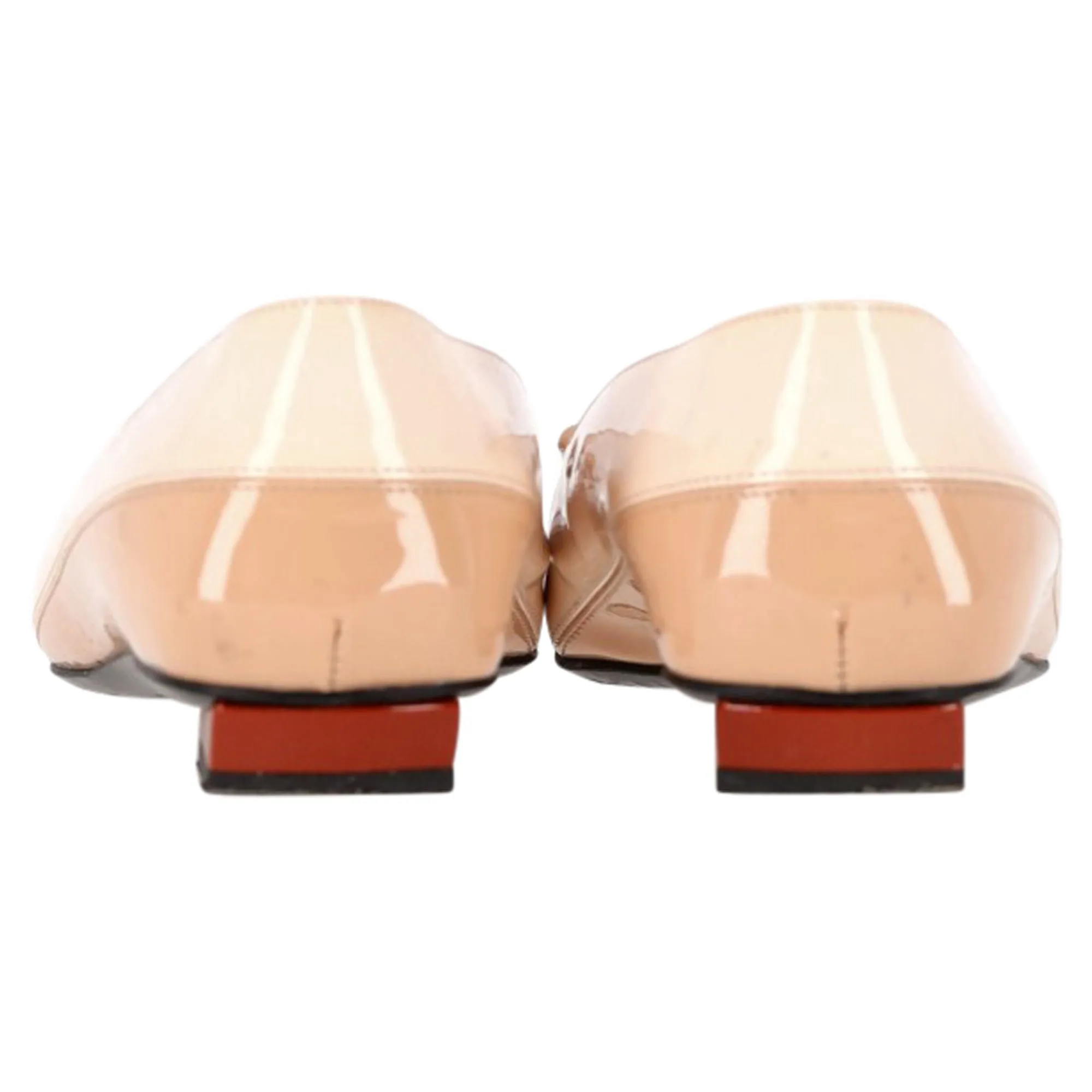Roger Vivier Ballerines Belle Vivier à Boucle en Cuir Verni Beige_Roger-Vivier