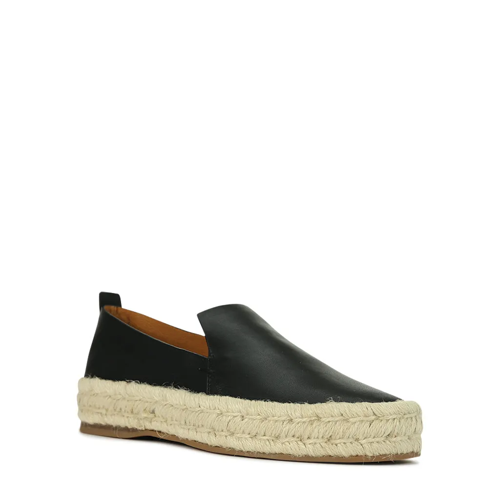 BASKET EN CUIR ET CORDAGE SEASIDE