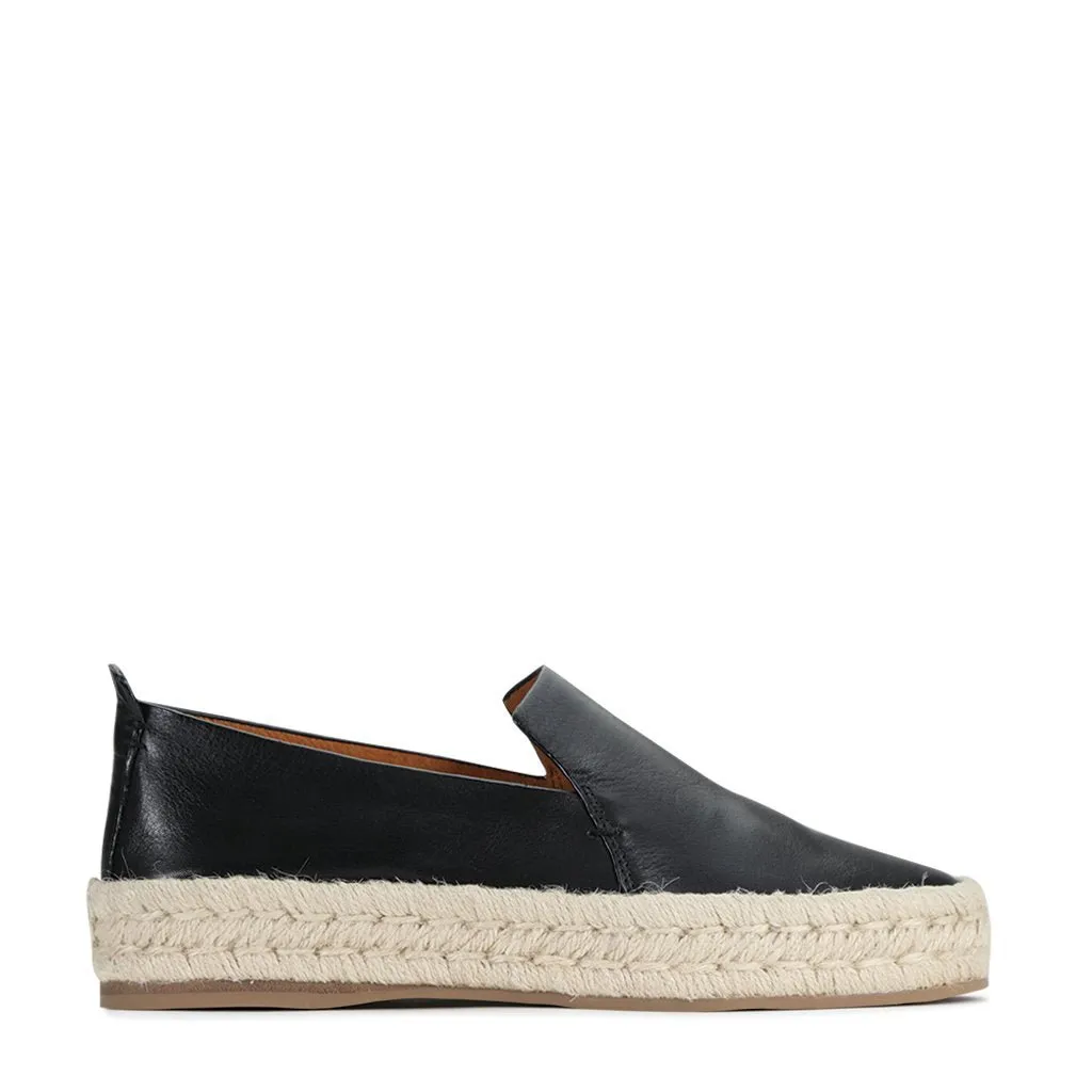 BASKET EN CUIR ET CORDAGE SEASIDE