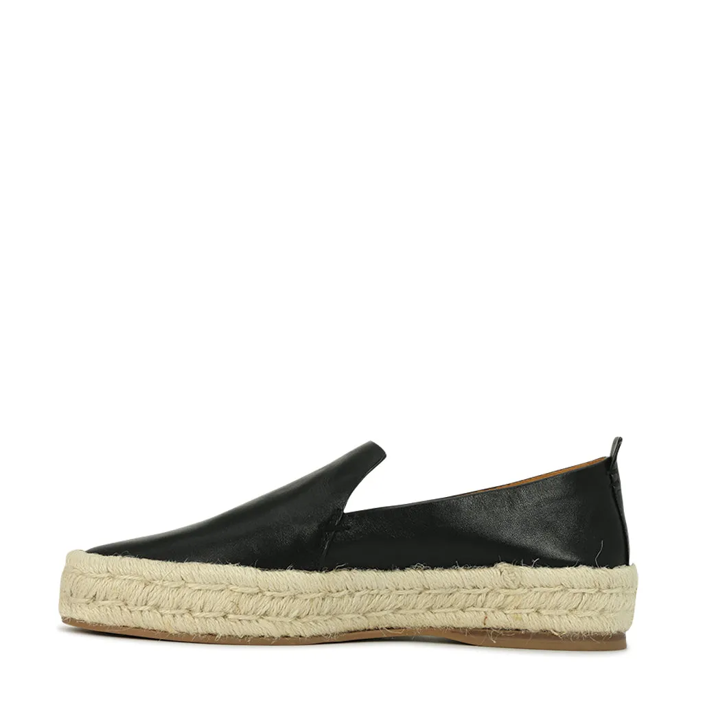 BASKET EN CUIR ET CORDAGE SEASIDE