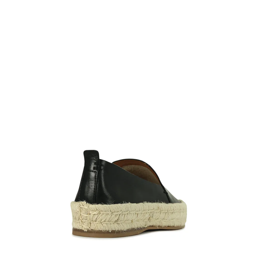 BASKET EN CUIR ET CORDAGE SEASIDE