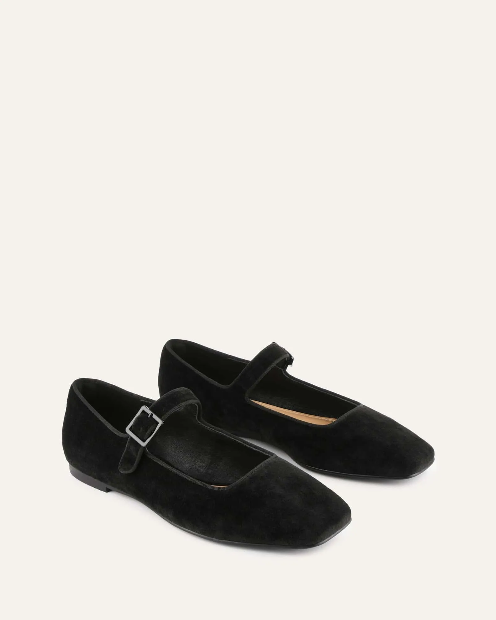SERAFINA BALLERINES DÉCONTRACTÉES VELOURS NOIR