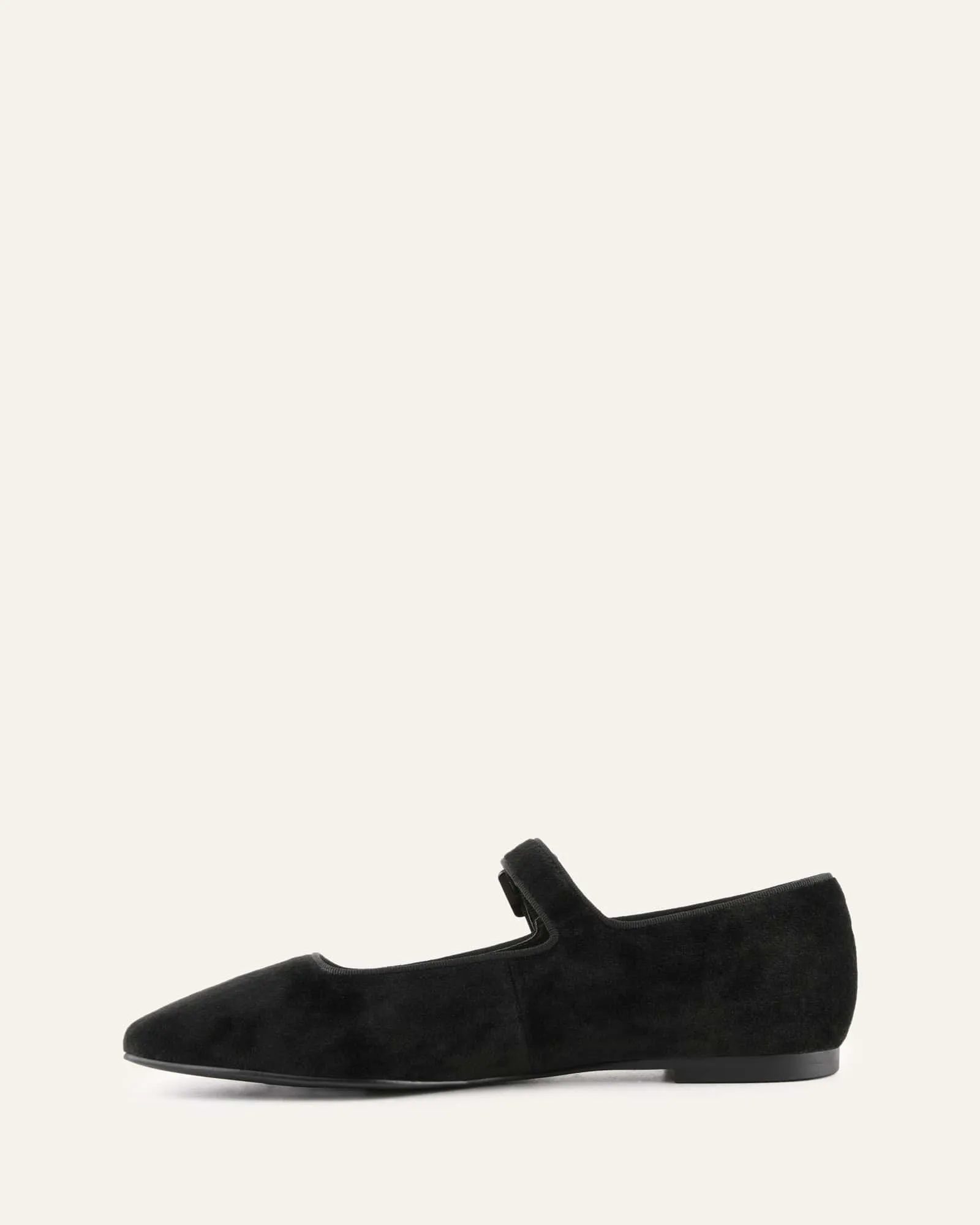 SERAFINA BALLERINES DÉCONTRACTÉES VELOURS NOIR