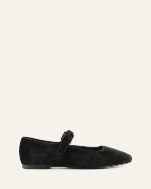 SERAFINA BALLERINES DÉCONTRACTÉES VELOURS NOIR
