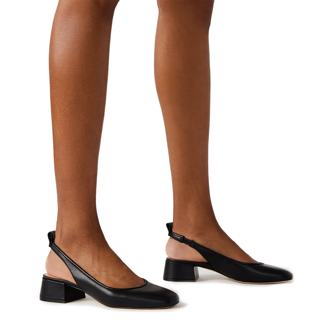 Chaussure plate Smitten CUIR NOIR