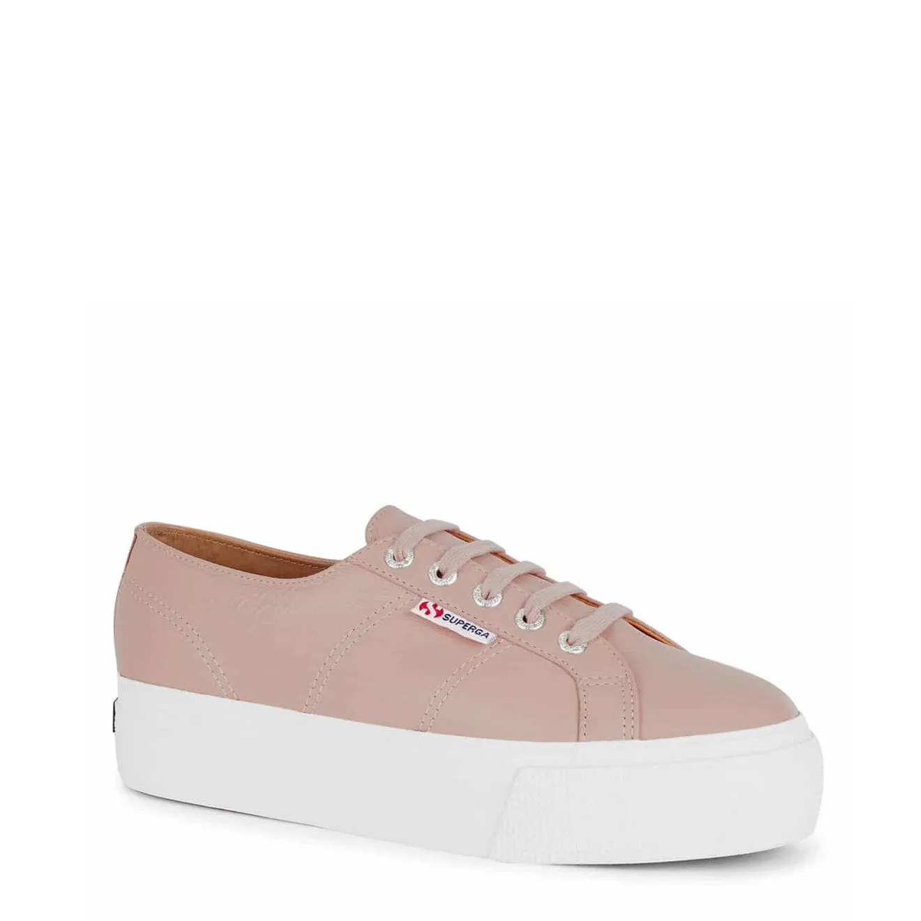Superga Femmes 2790 Chaussures de Sport en Similicuir Rose