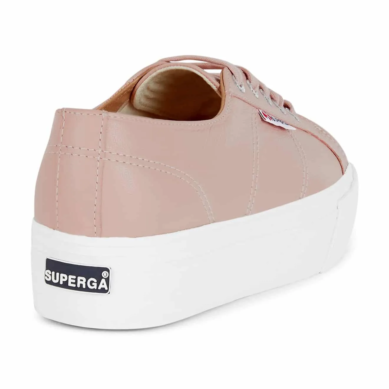 Superga Femmes 2790 Chaussures de Sport en Similicuir Rose