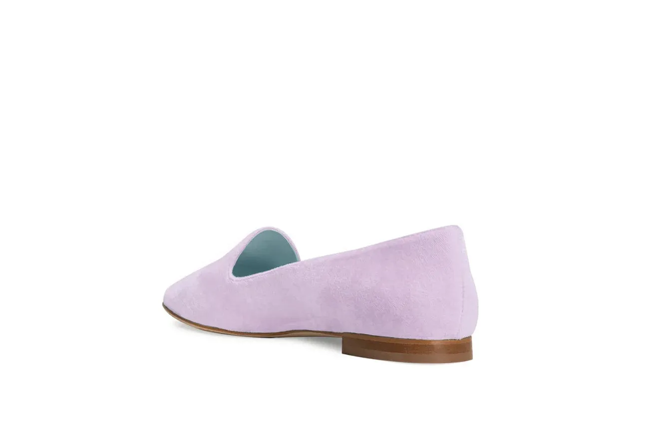 Tara Vegan Velvet Slipper Pumps | Lilas
