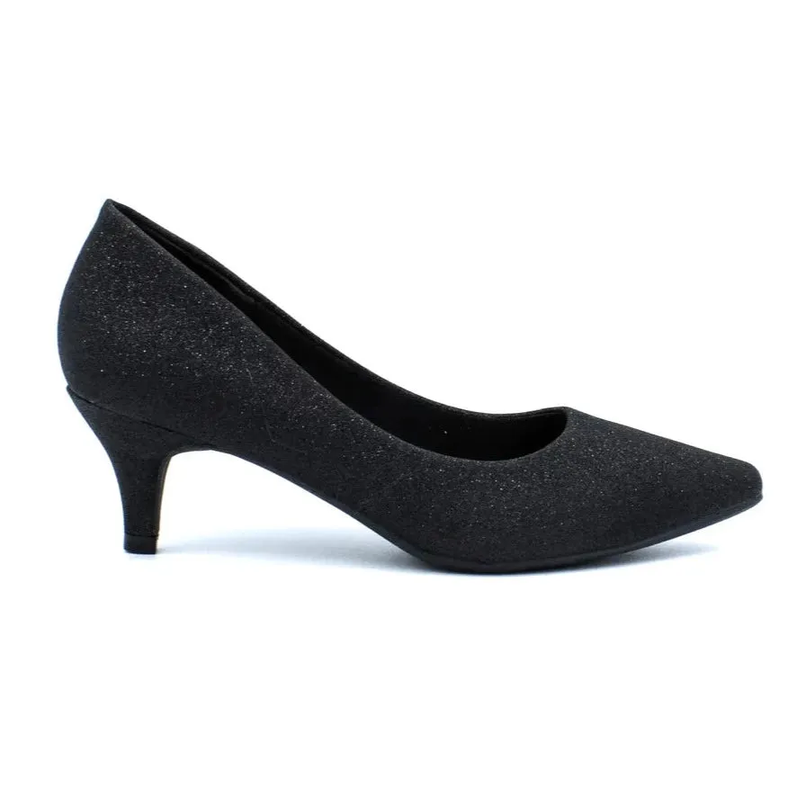 Chaussures TAXI Aliyah Talon Noir à Paillettes