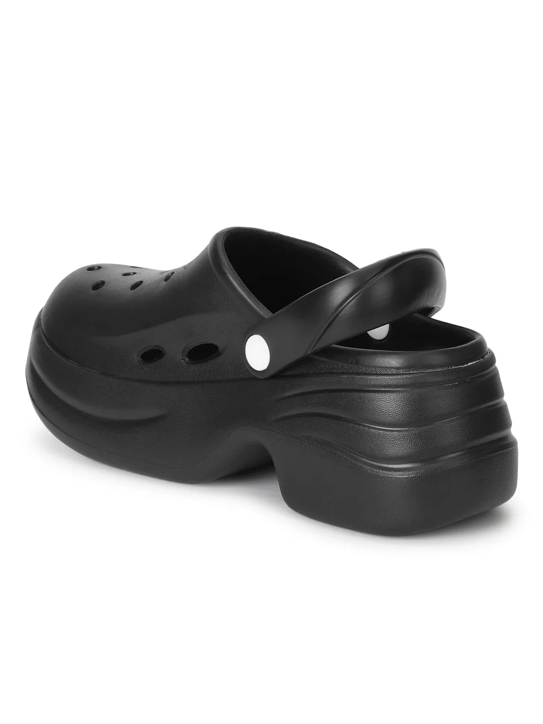 Mules PU Noir Total à Enfiler (TC-RS3580-TOTBLK)