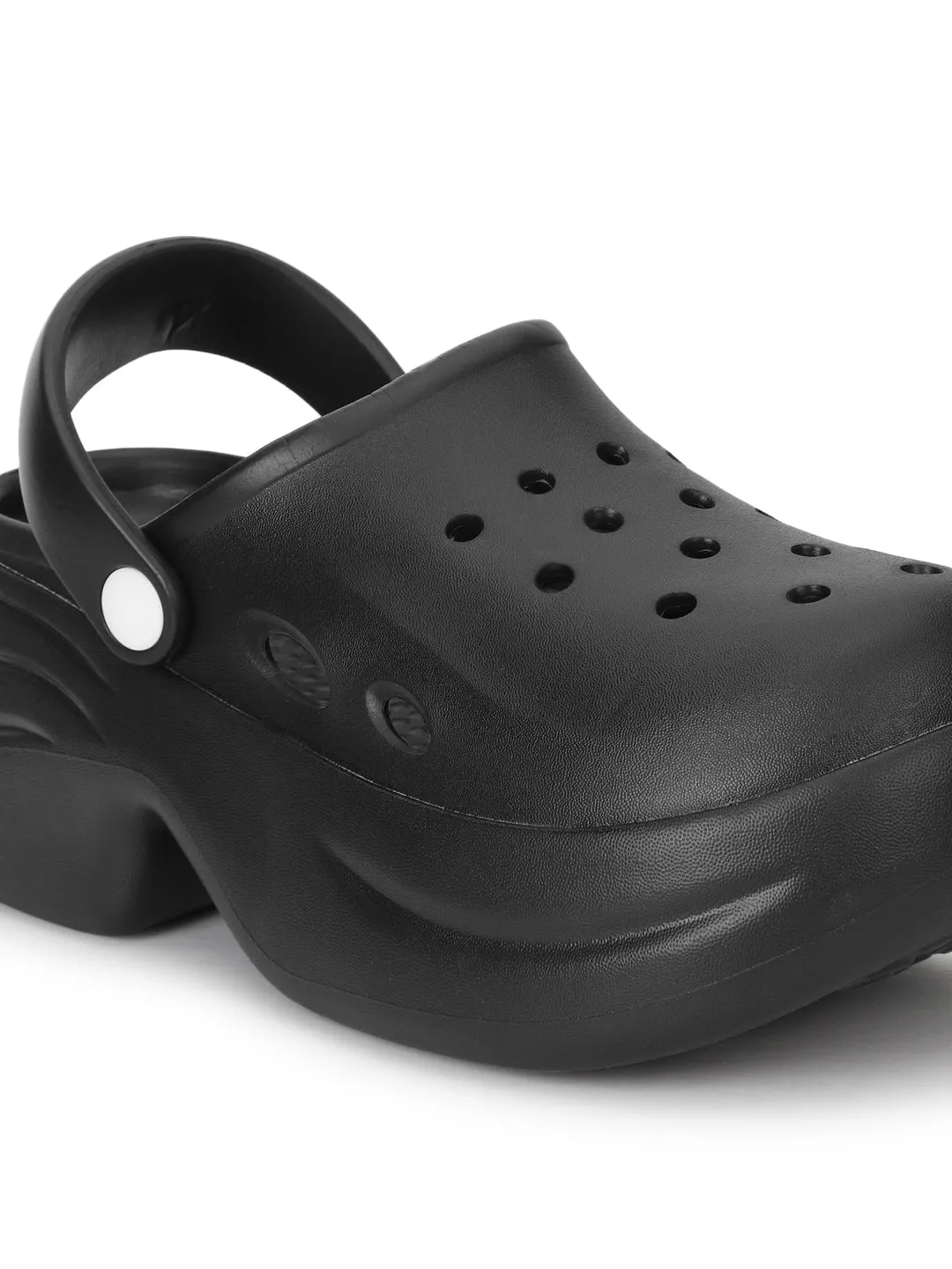 Mules PU Noir Total à Enfiler (TC-RS3580-TOTBLK)