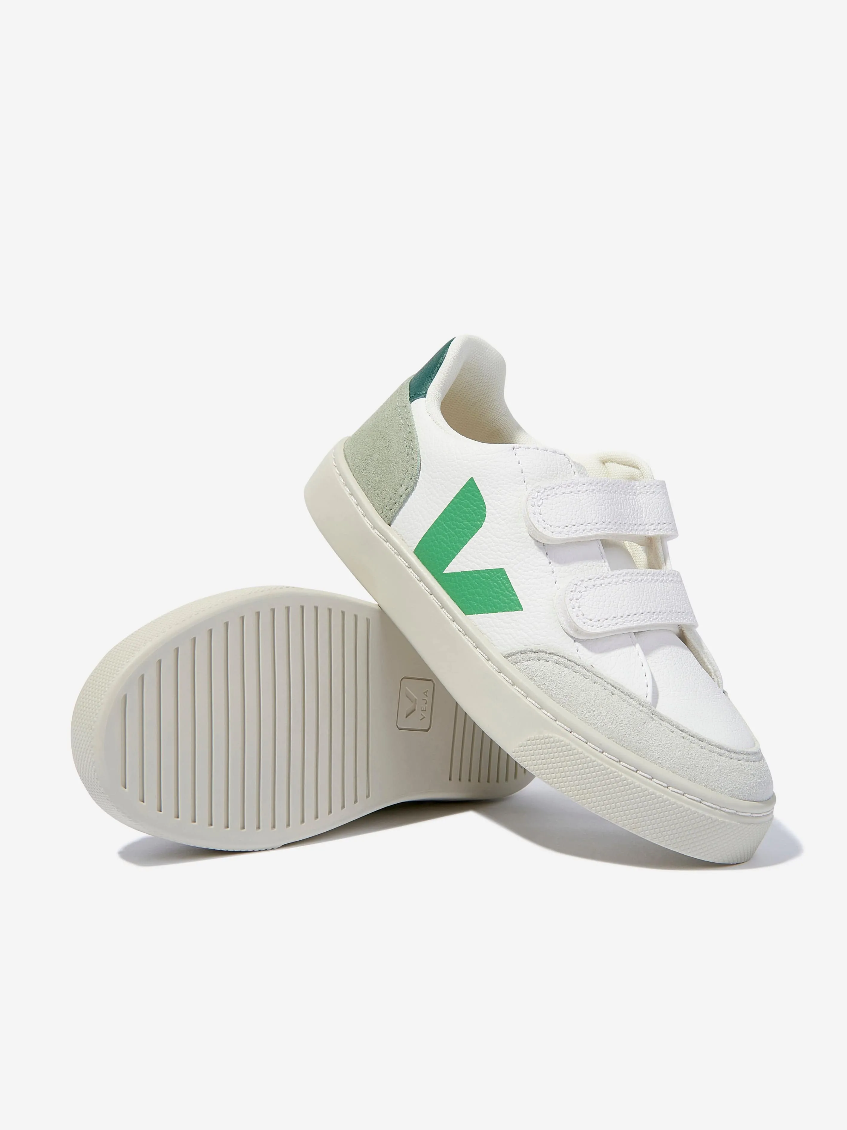 Veja Boys ChromeFree Leather V-12 Trainers en Blanc