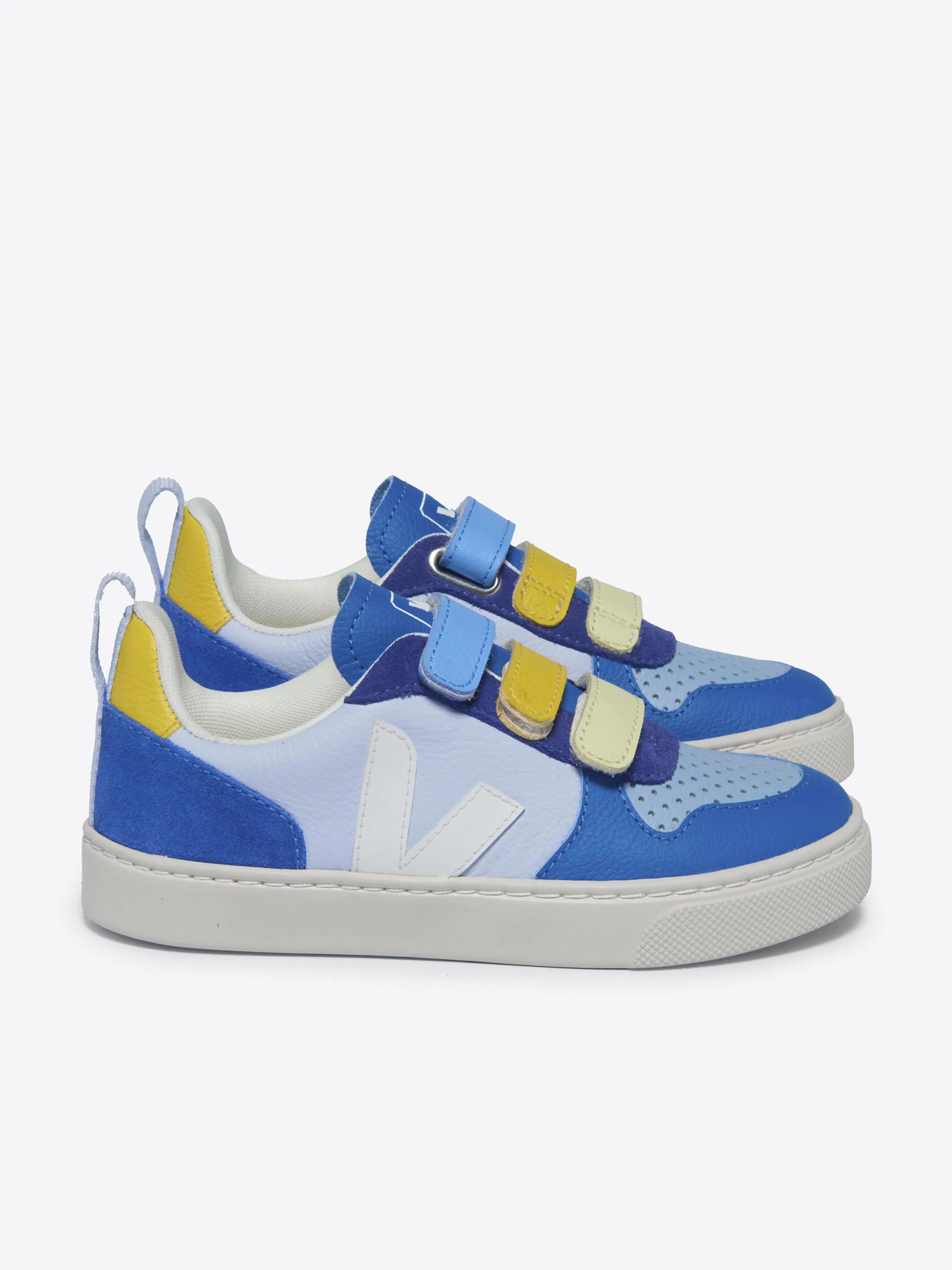 Veja Boys V-10 Chaussures de Sport en Cuir ChromeFree Multicolore