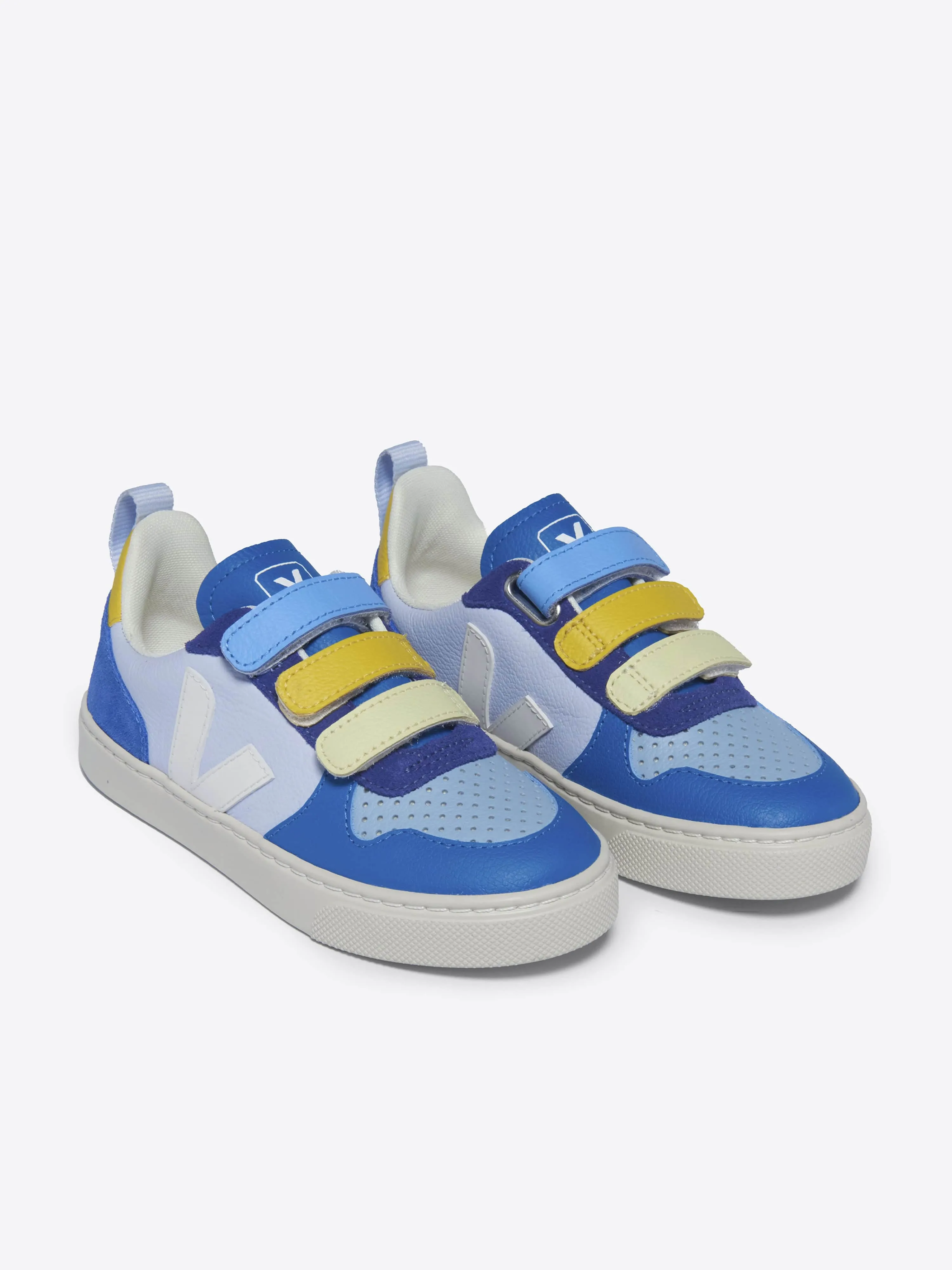 Veja Boys V-10 Chaussures de Sport en Cuir ChromeFree Multicolore