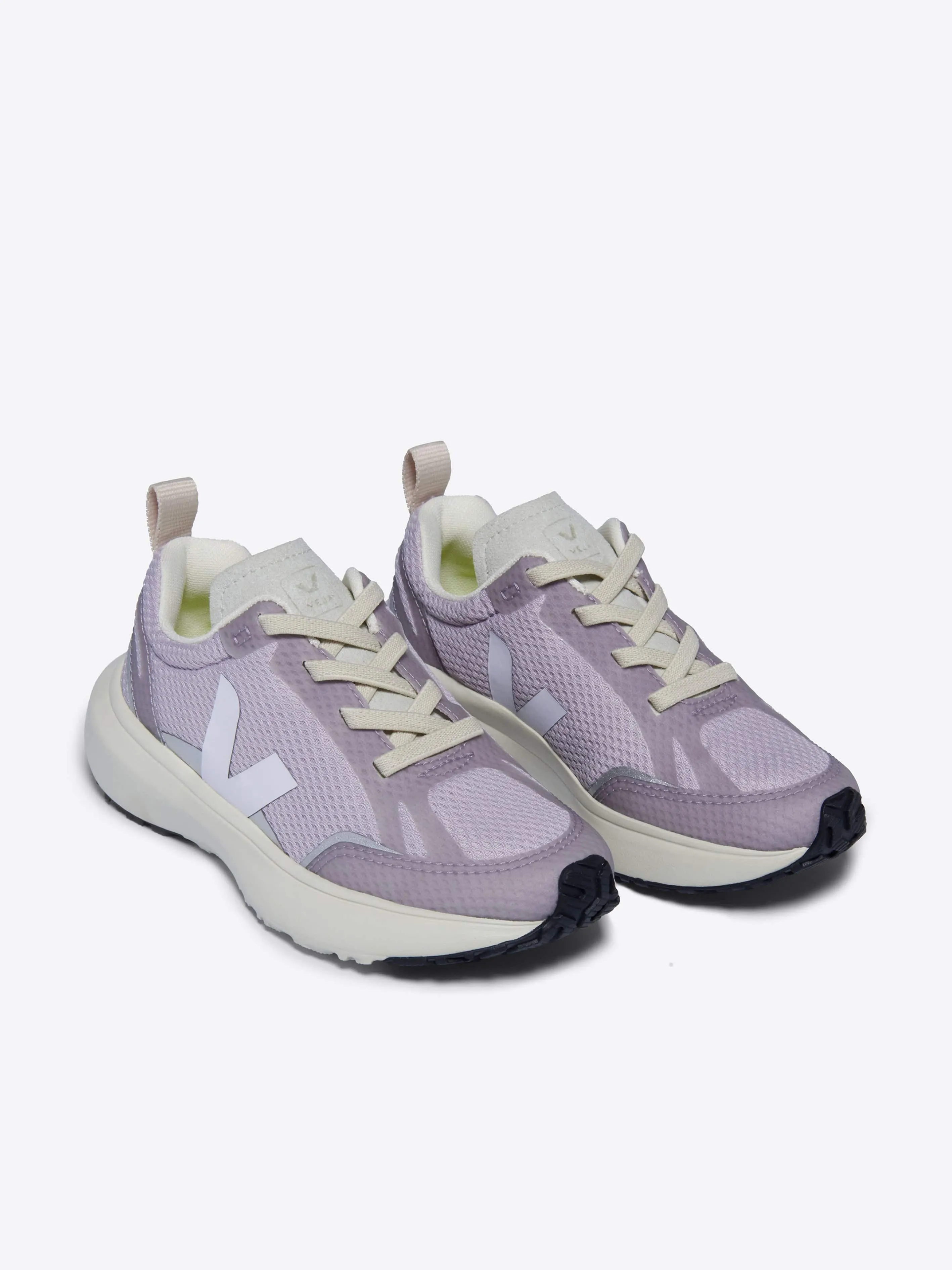 Veja Girls Canary Alveomesh Trainers en Violet