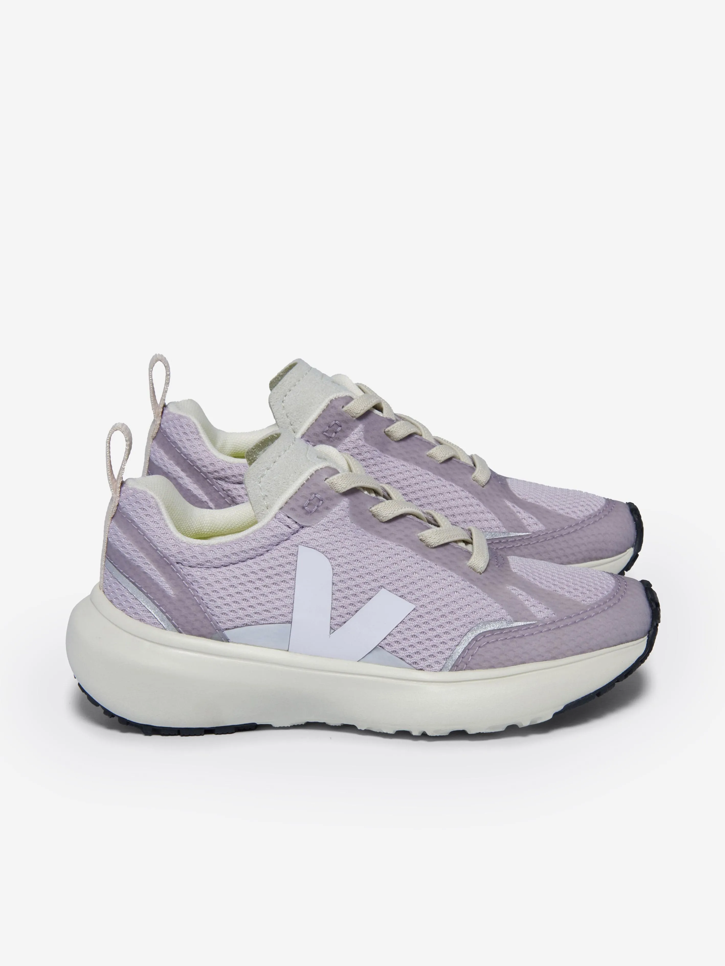Veja Girls Canary Alveomesh Trainers en Violet