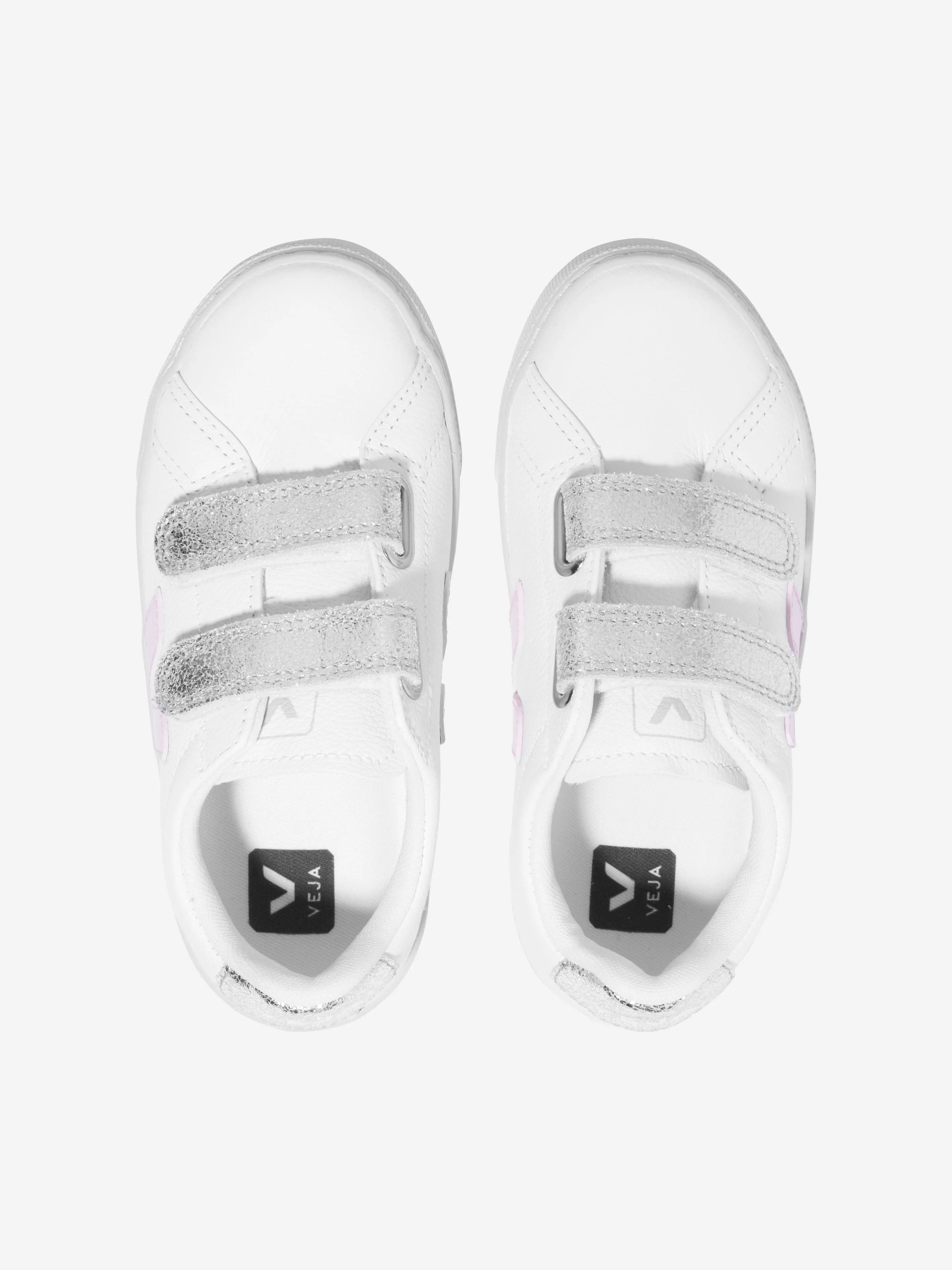 Veja Girls ChromeFree Leather Esplar Trainers en Blanc