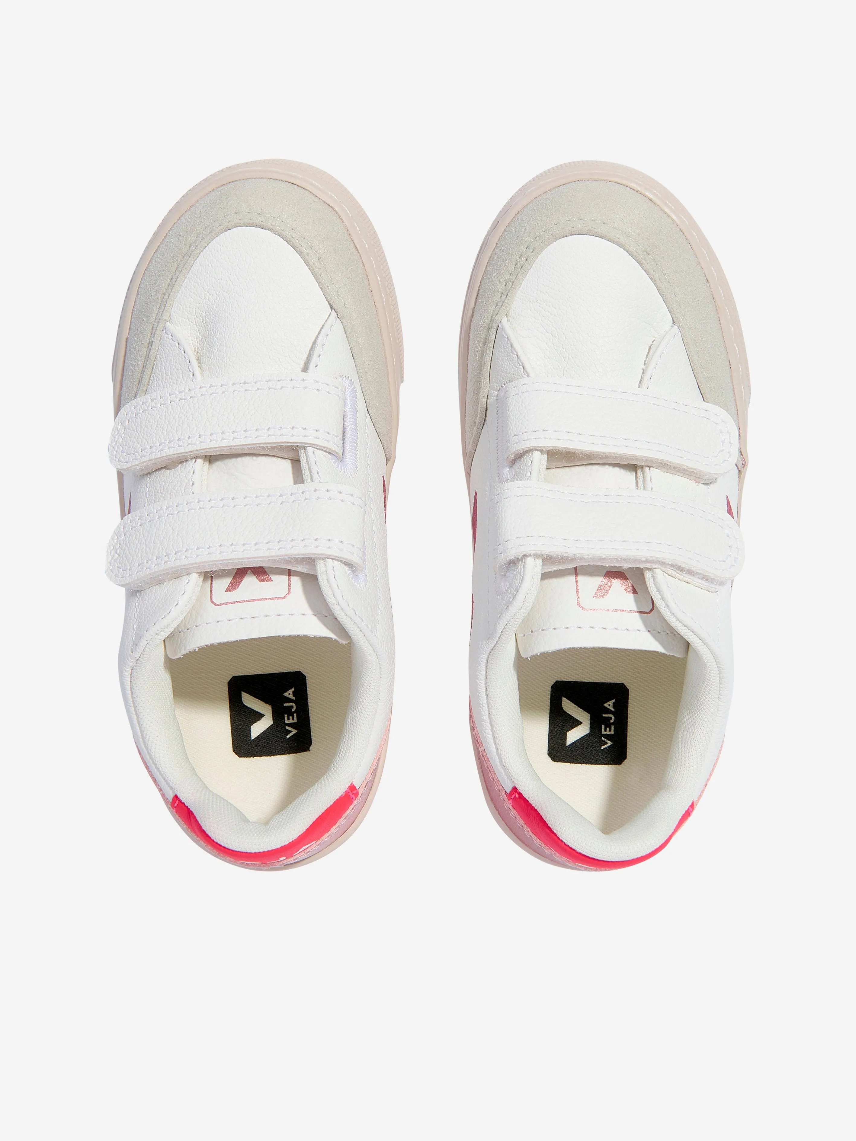 Veja Girls ChromeFree Leather V-12 Trainers en Blanc