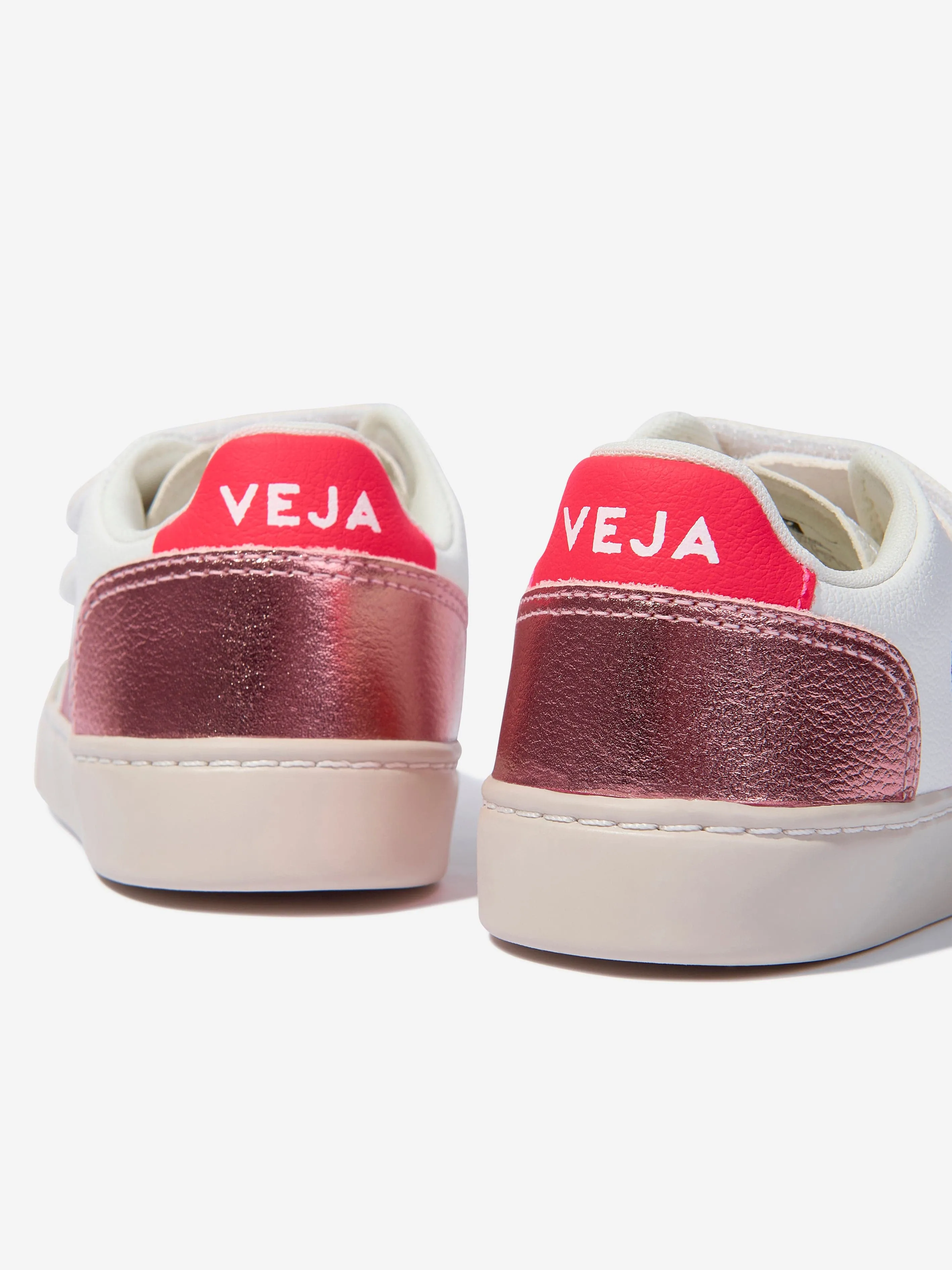 Veja Girls ChromeFree Leather V-12 Trainers en Blanc