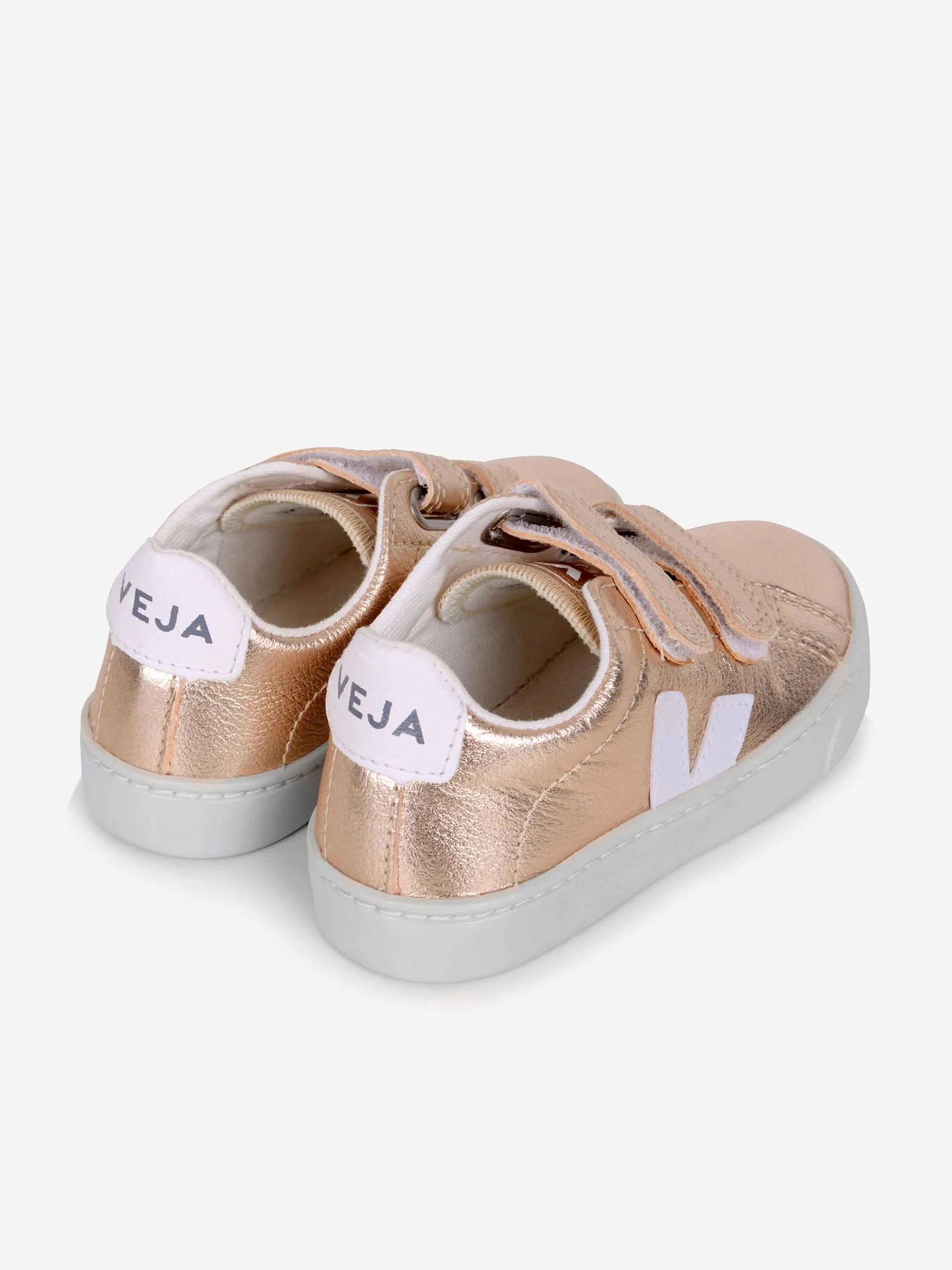 Veja Girls Petites Esplar Baskets à Velcro Dorées