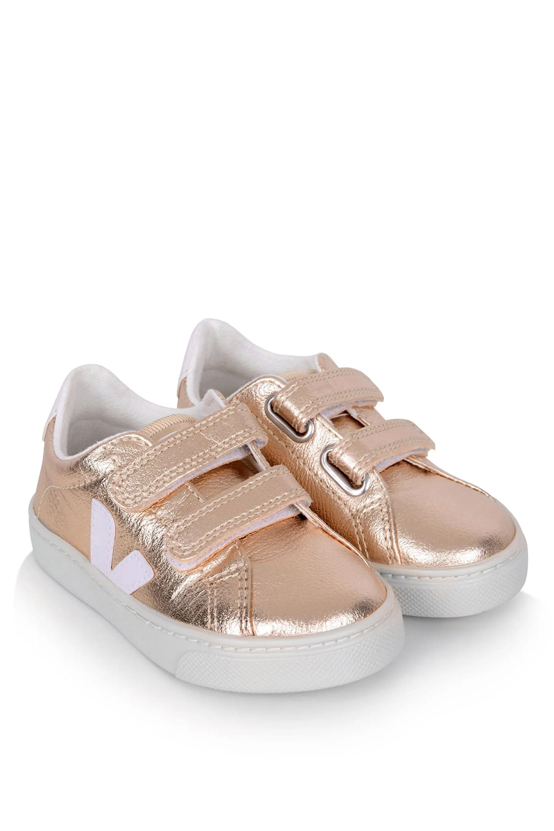 Veja Girls Petites Esplar Baskets à Velcro Dorées