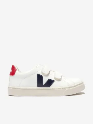 Veja Kids ChromeFree Leather Esplar Trainers en Blanc