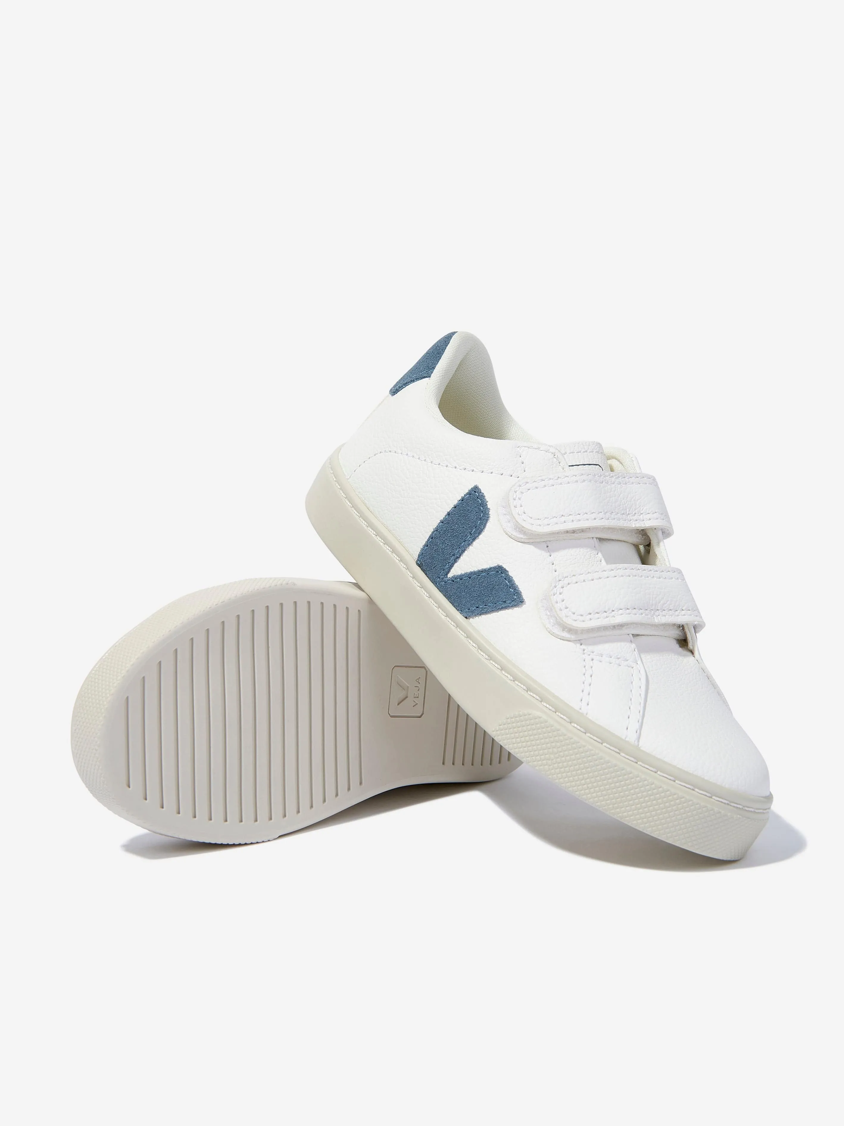 Veja Kids ChromeFree Leather Esplar Trainers en Blanc