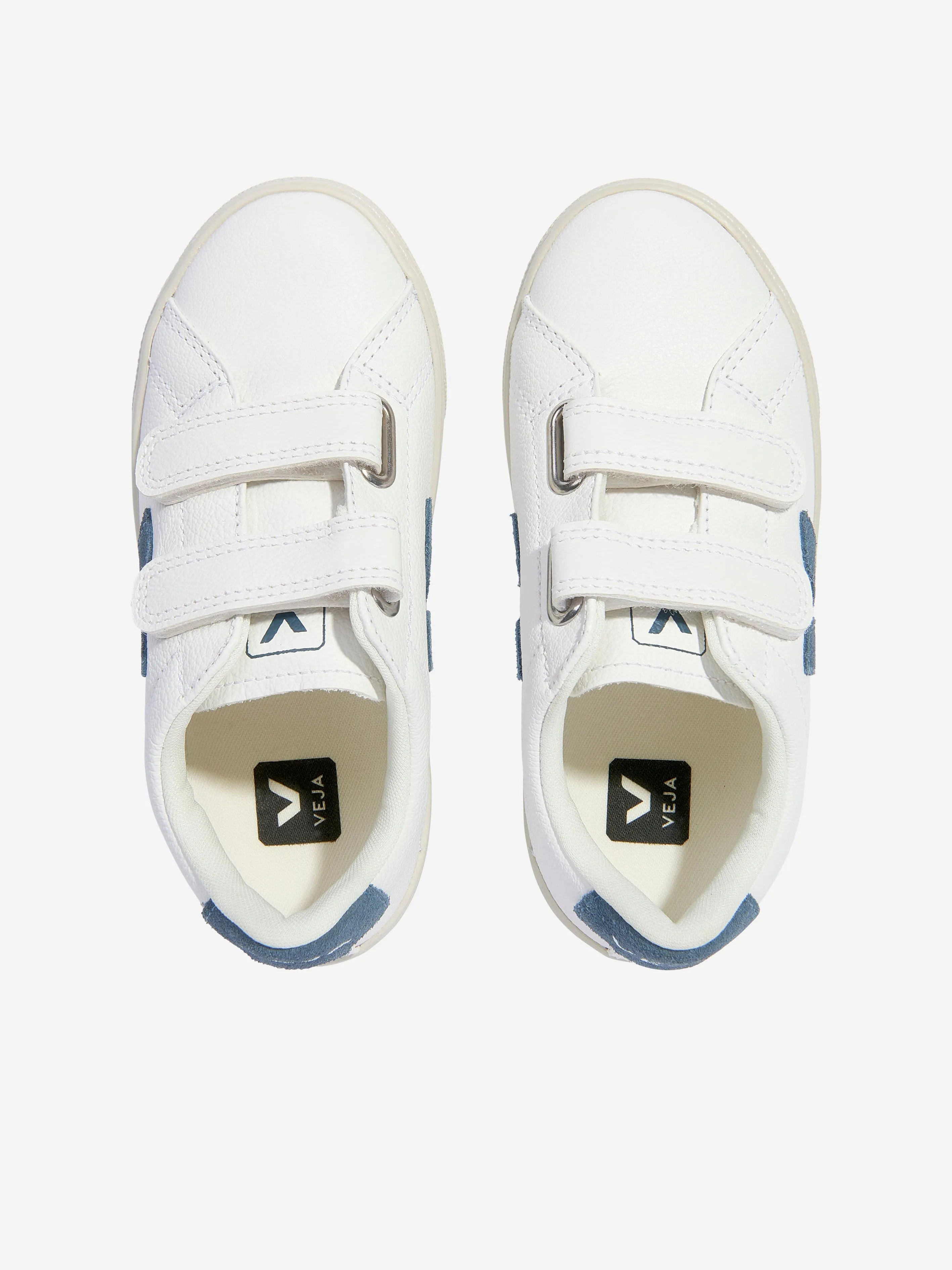 Veja Kids ChromeFree Leather Esplar Trainers en Blanc