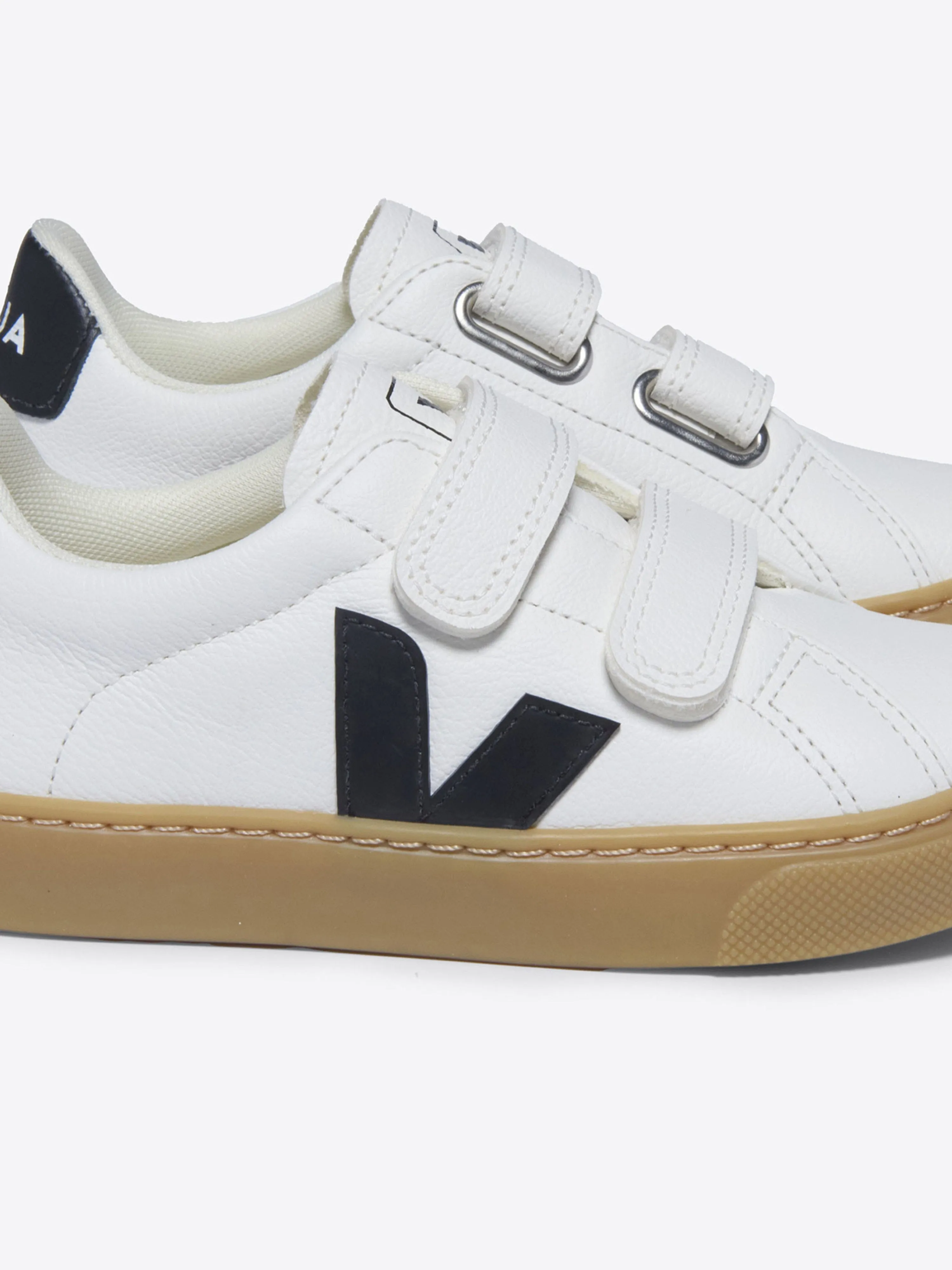 Veja Kids Esplar ChromeFree Leather Trainers en Blanc