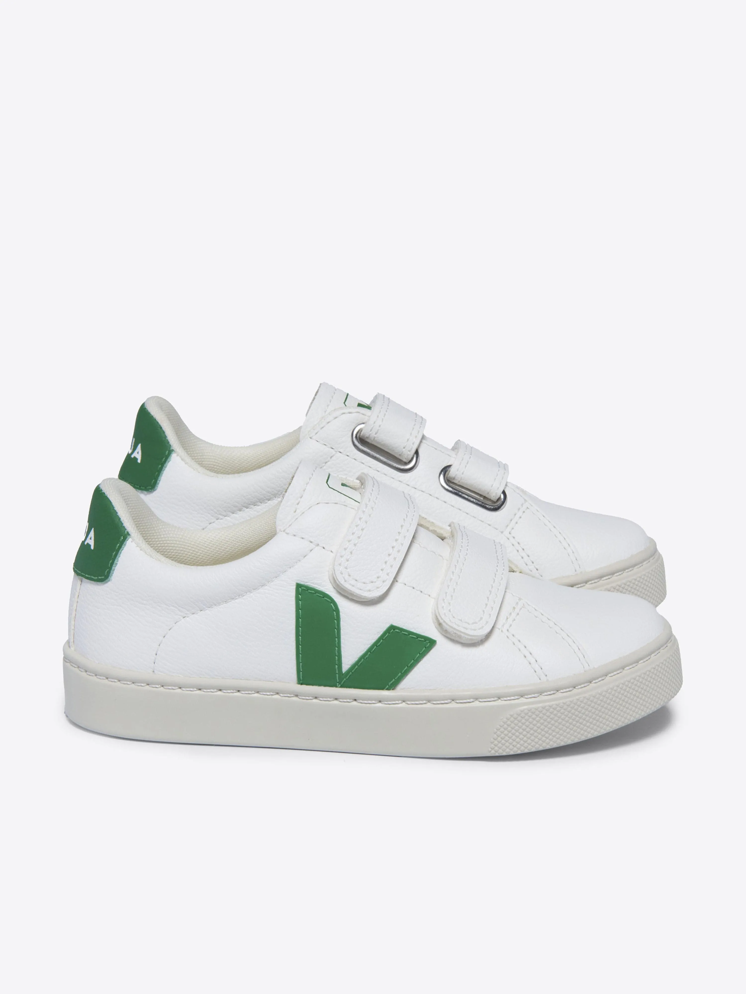 Veja Kids Esplar ChromeFree Baskets en Cuir Blanc