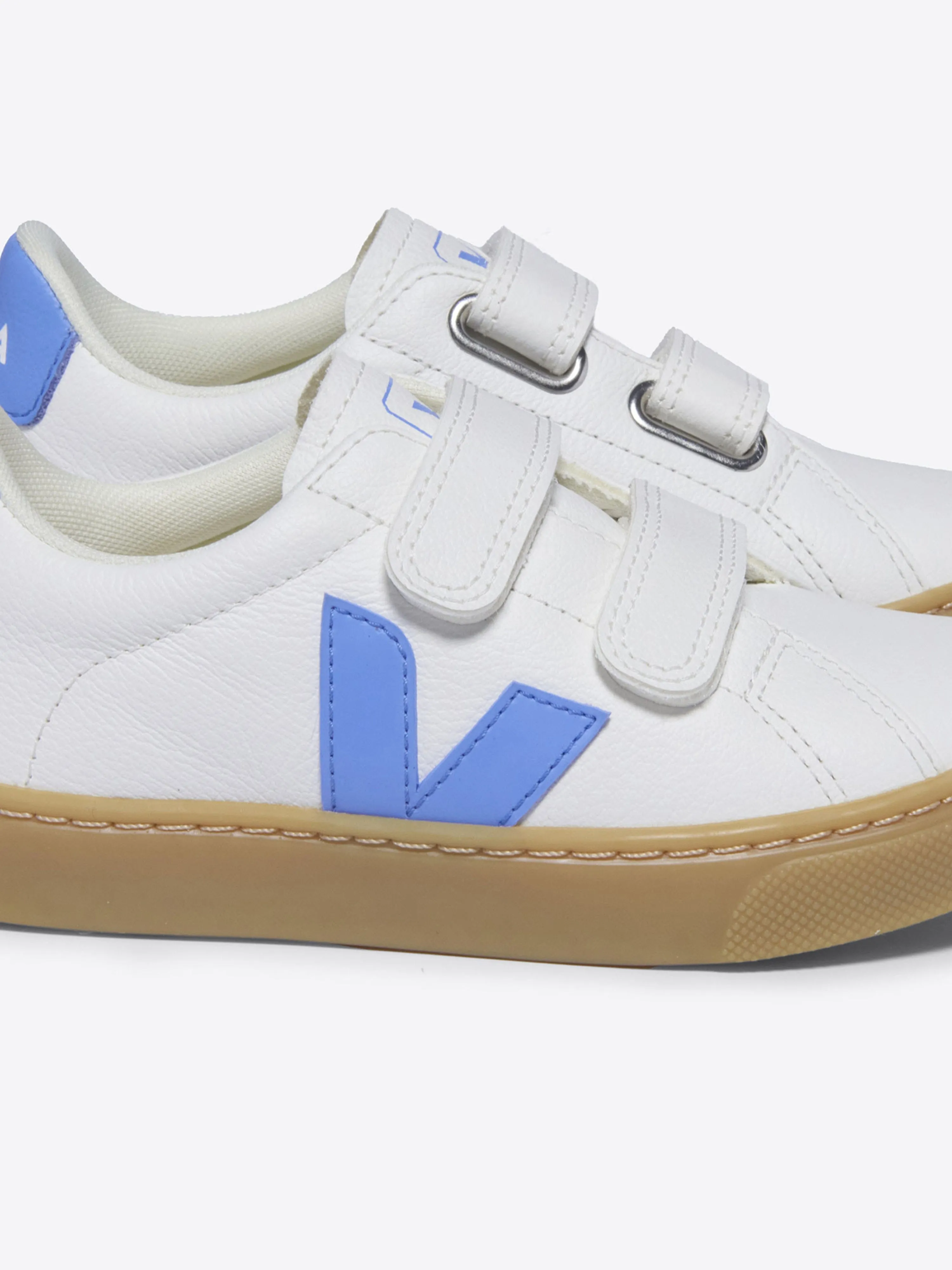 Veja Kids Esplar Baskets en Cuir ChromeFree Blanc