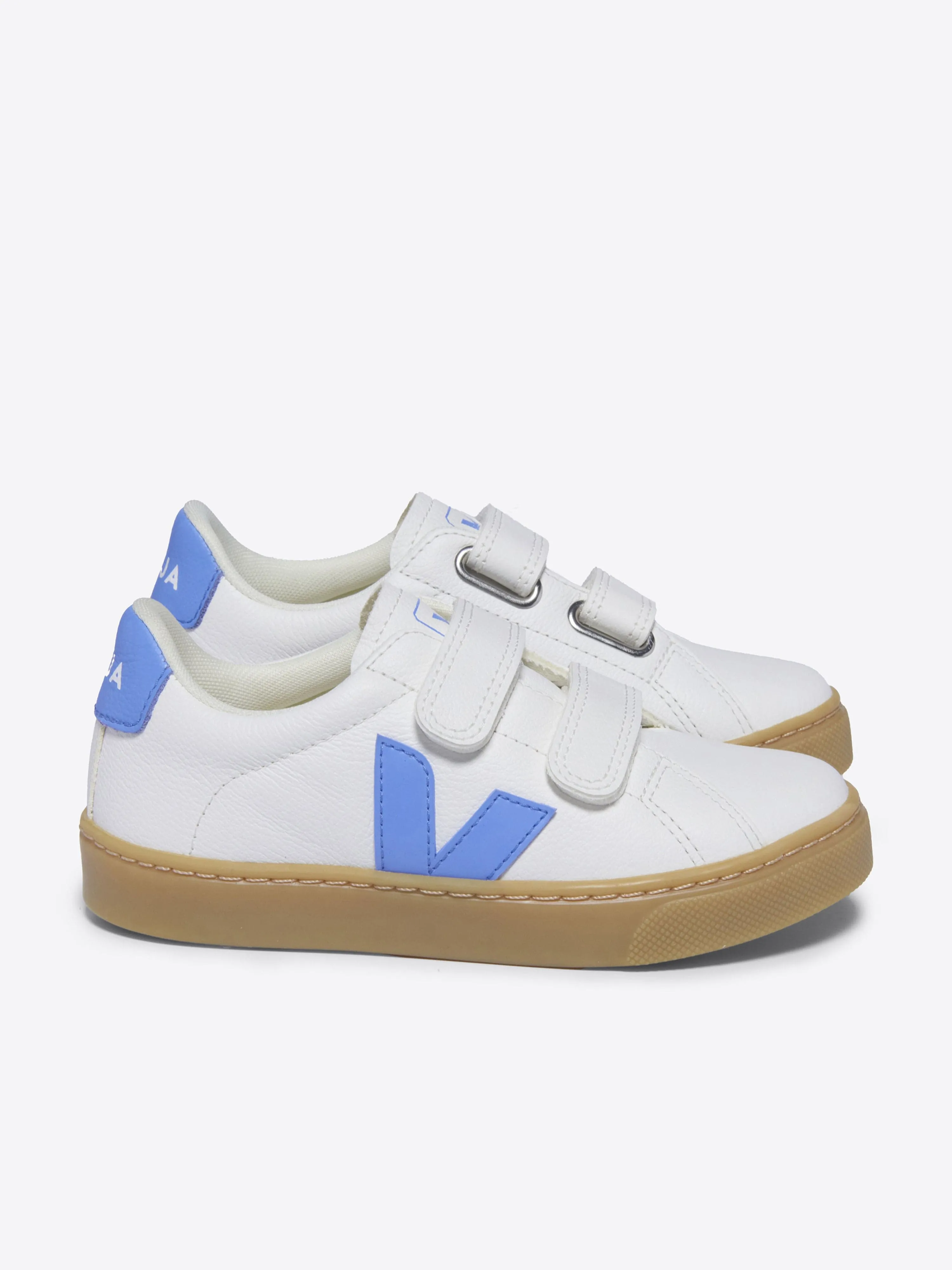 Veja Kids Esplar Baskets en Cuir ChromeFree Blanc