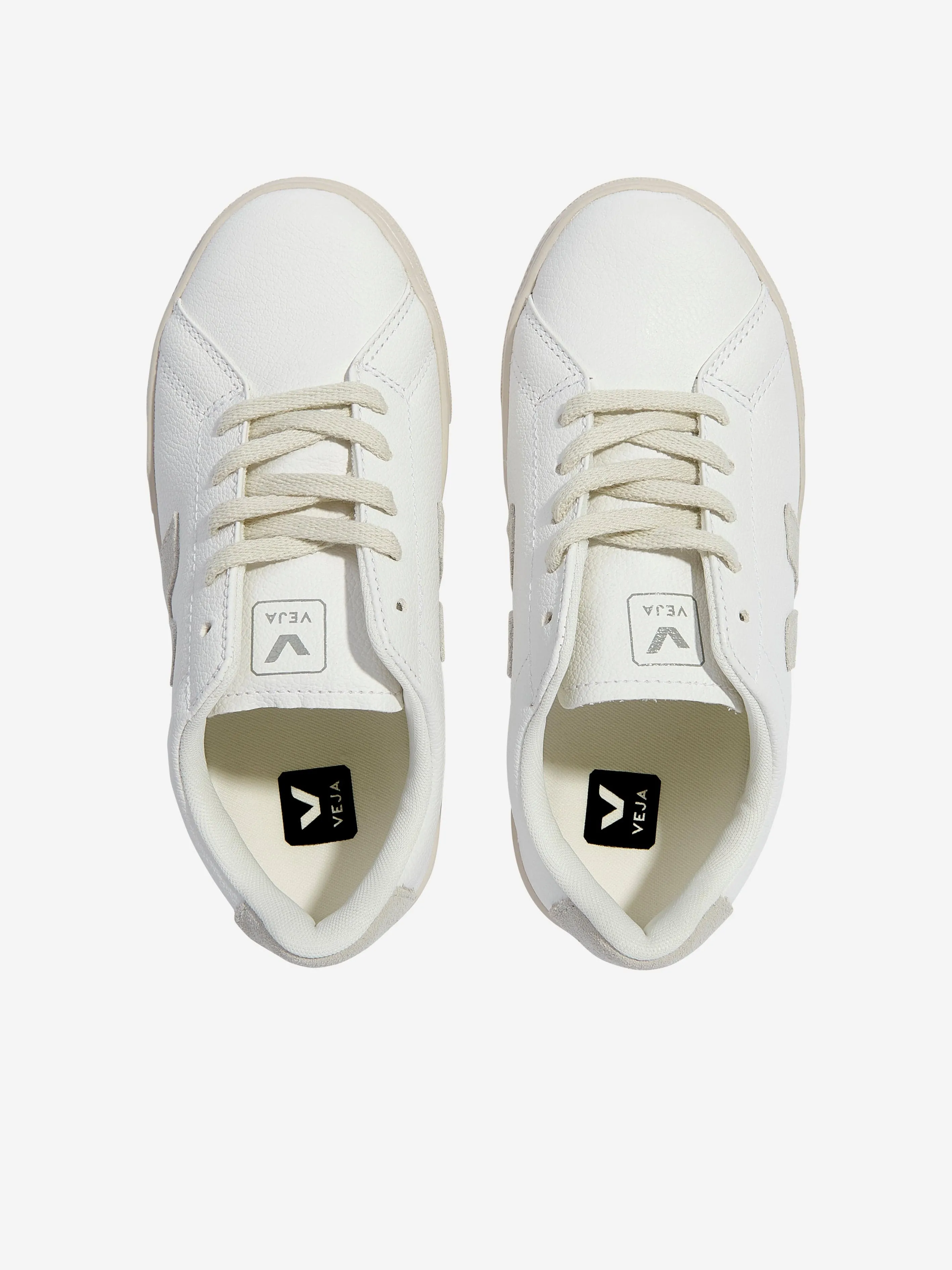 Veja Kids Esplar Baskets à lacets en blanc