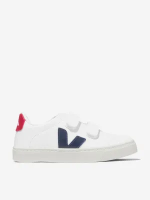 Veja Kids Small Esplar Chaussures à Velcro en Blanc