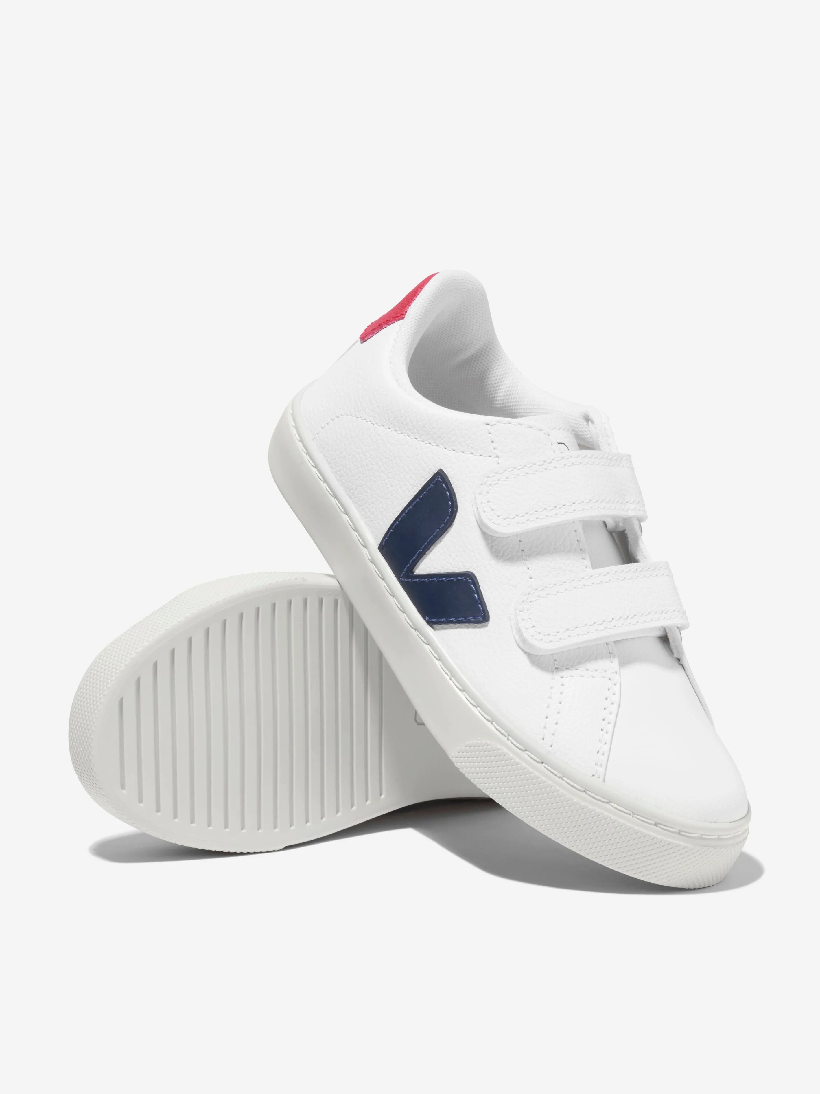 Veja Kids Small Esplar Chaussures à Velcro en Blanc