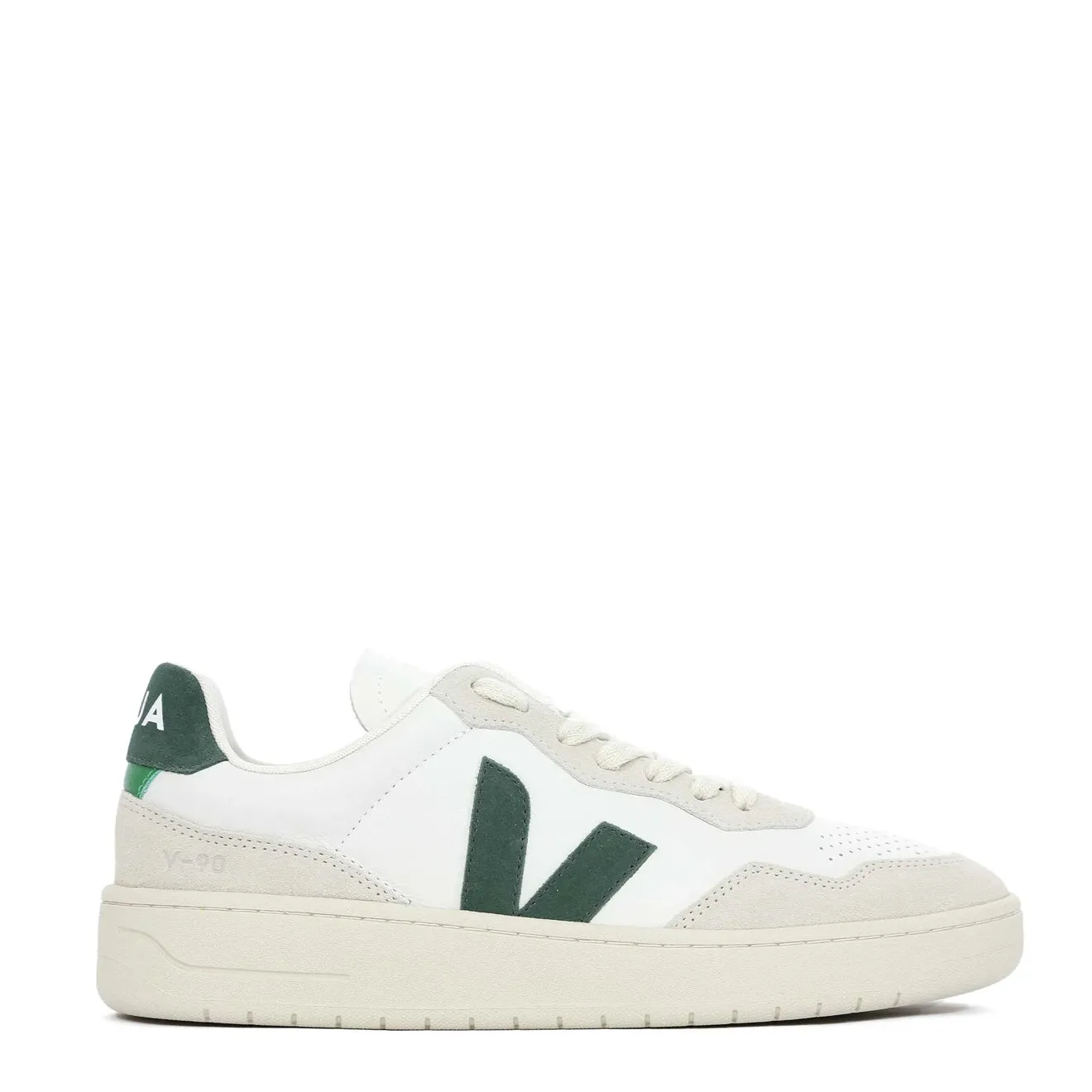 Veja V-90 Basket en Cuir Biologique Extra Blanc Chypre