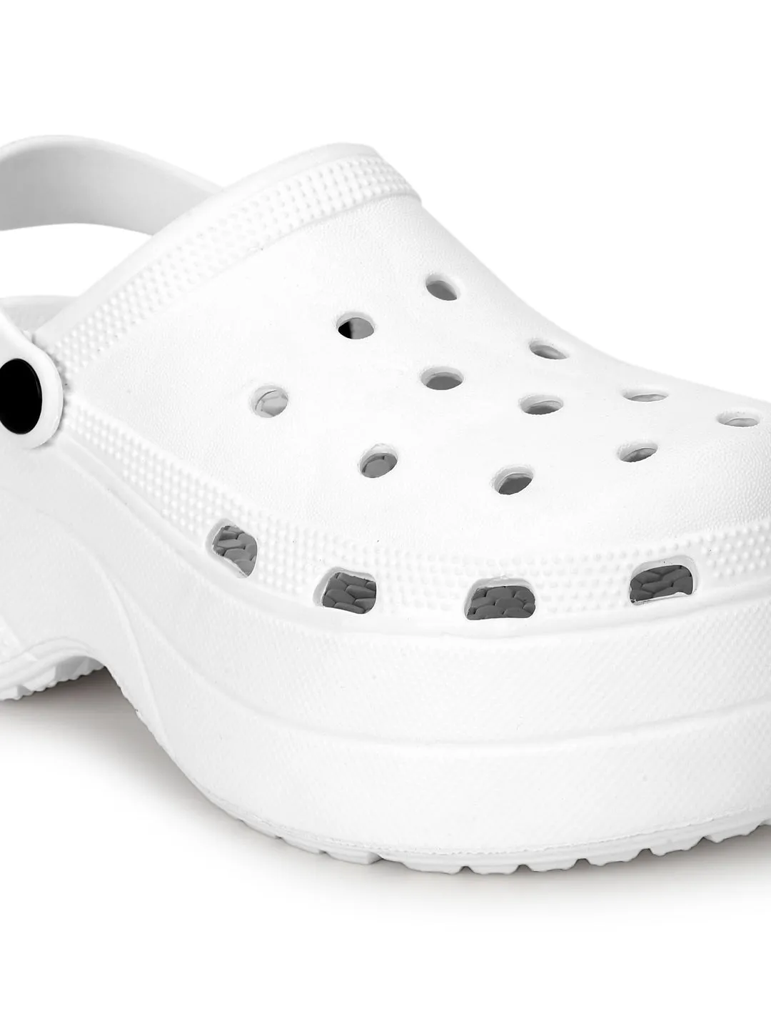 Mules en PU blanc style Crocs (TC-RS3581-WHT)