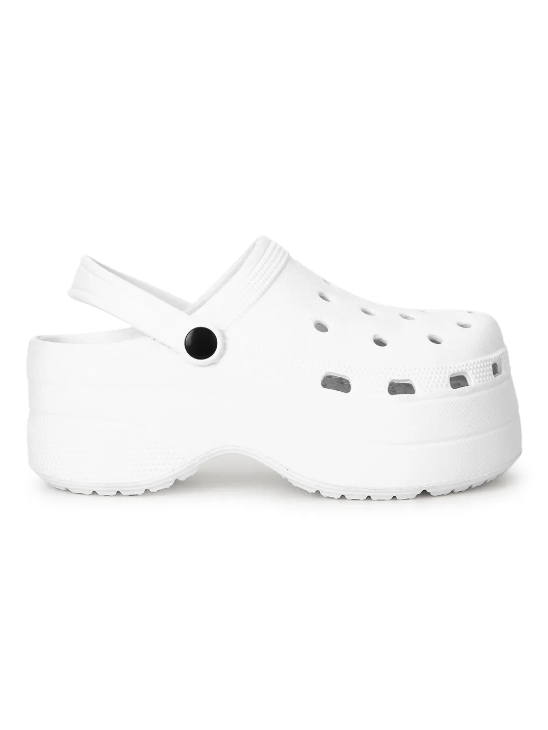 Mules en PU blanc style Crocs (TC-RS3581-WHT)