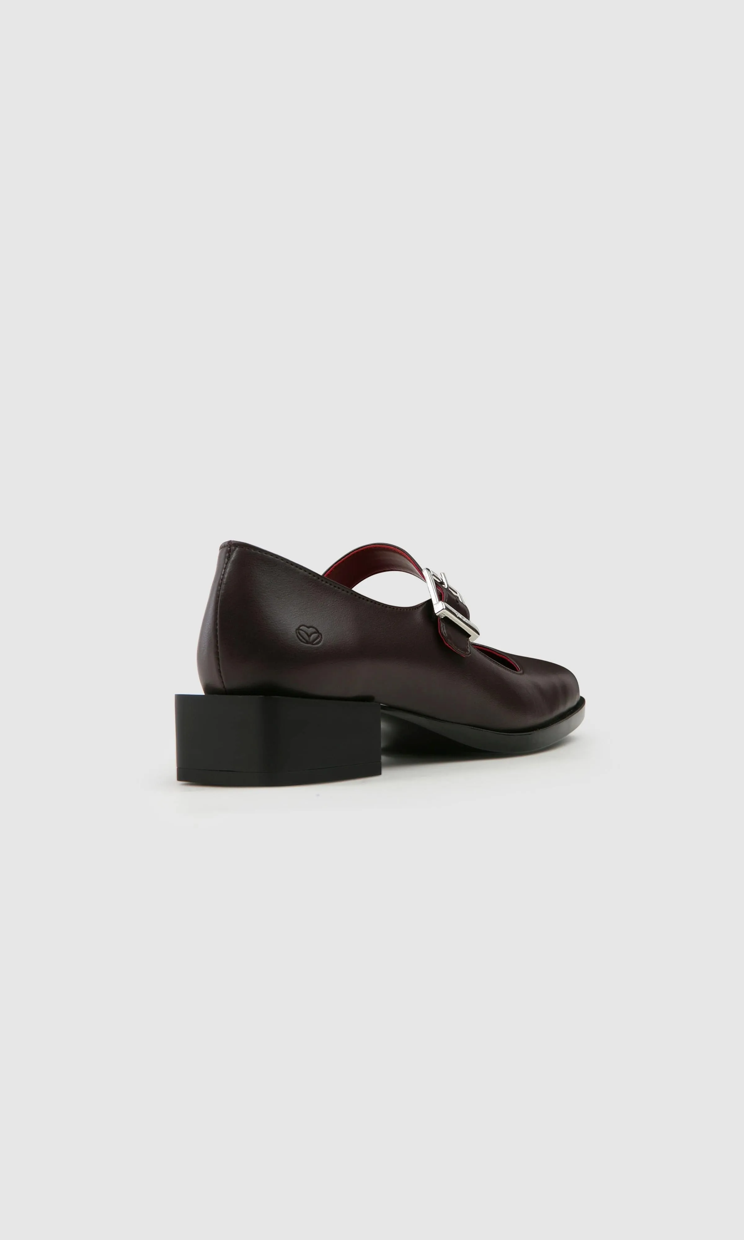 Escarpins Mary Jane Vegan en Cuir Pomme pour Femme | Marron