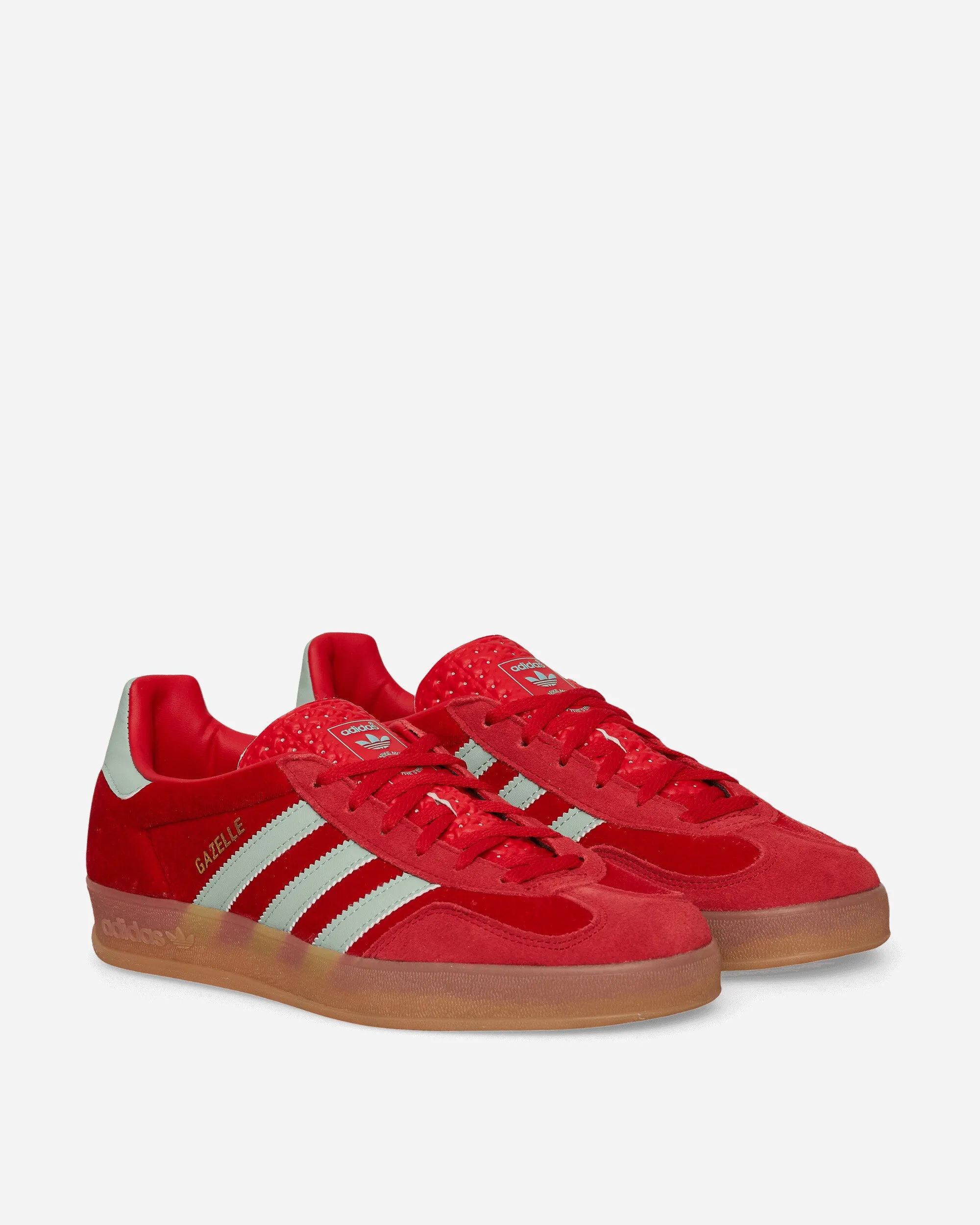 Baskets d'intérieur Gazelle pour femme Rouge vif / Vert brumeux